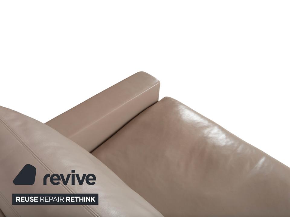 Erpo CL 500 Leder Dreisitzer Creme Beige Sofa Couch – Bild 5