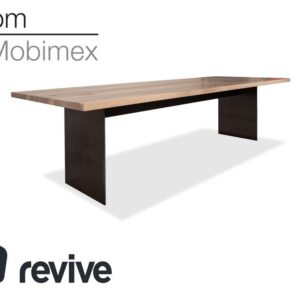 Zoom by Mobimex TIX Esstisch Holz Nussbaum Fuß Rohstahl 260 x