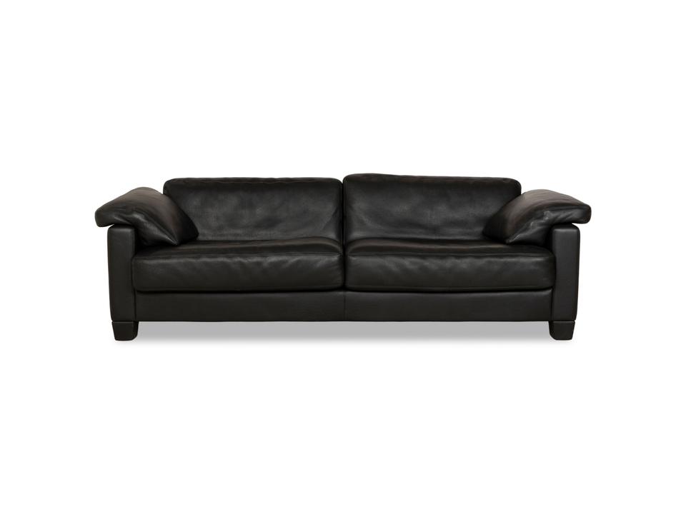 Erpo CL 100 Leder Dreisitzer Schwarz Sofa Couch