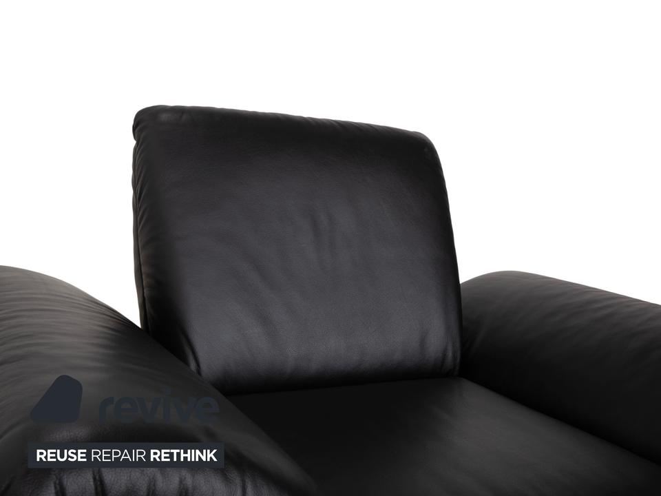 Koinor Rossini Leder Sessel Schwarz manuelle Funktion – Bild 8