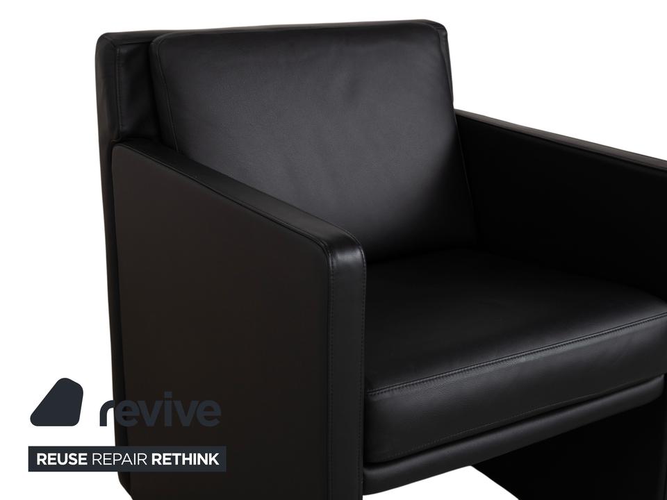 Rolf Benz EGO Leder Sessel Schwarz – Bild 4
