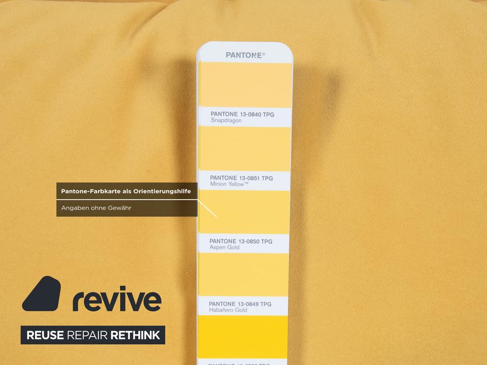 Rolf Benz BMP 418 Sessel Garnitur inkl. Hocker Stoff Gelb ✨ – Bild 11