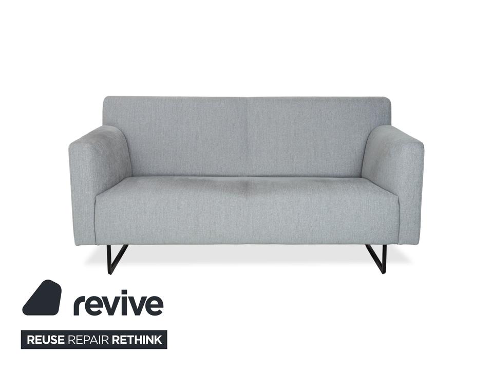 Rolf Benz 328 Stoff Garnitur 2x Dreisitzer Grau Sofa Couch – Bild 5