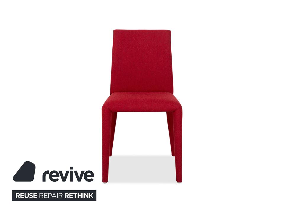 6er Garnitur B&B Italia Vol Au Vent Stoff Rot Weinrot Esszimmer – Bild 12