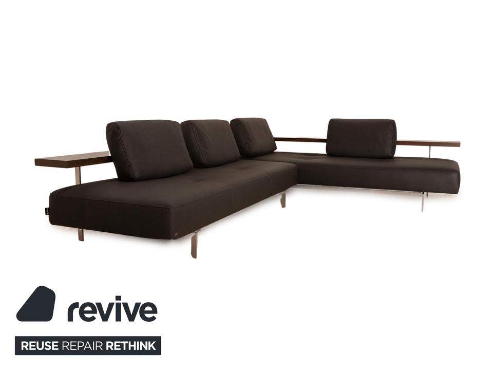Rolf Benz Dono 6100 veganes Leder Ecksofa Dunkelgrau Sofa Couch ✨ – Bild 3