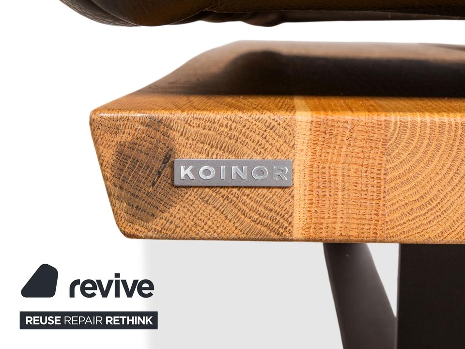 Koinor Marylin Leder Ecksofa Schwarz Holz manuelle Funktion Sofa – Bild 9