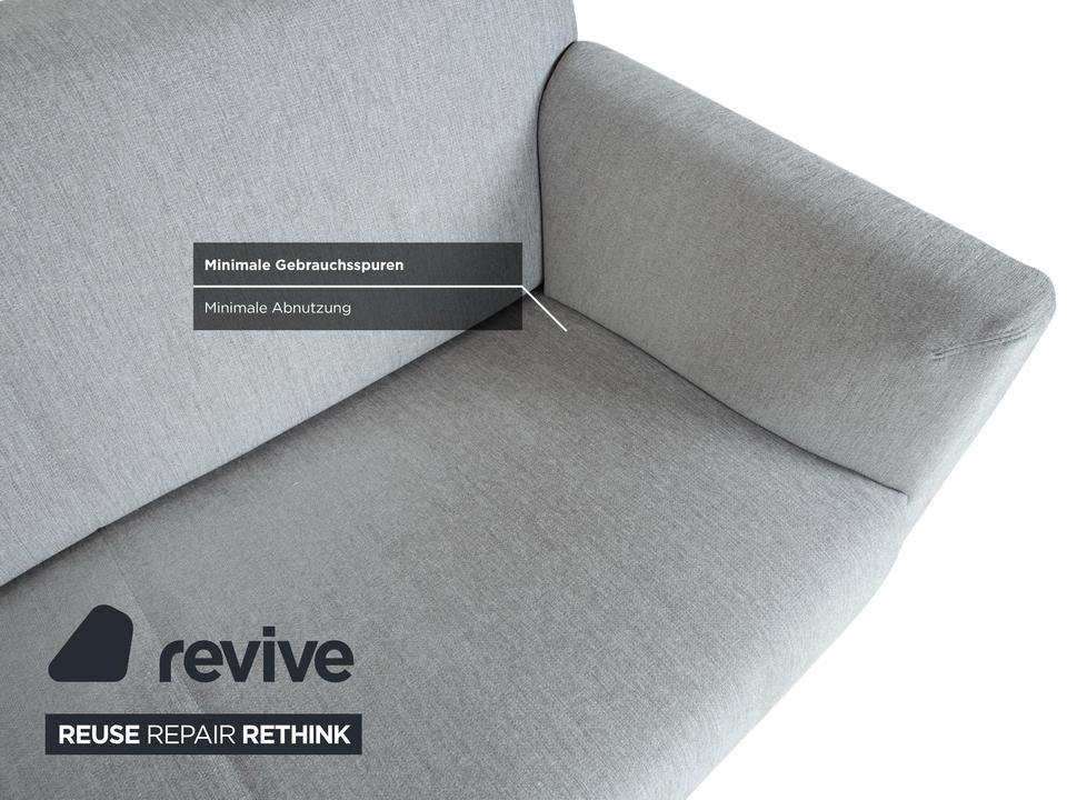 Rolf Benz 328 Stoff Dreisitzer Hellgrau Sofa Couch – Bild 10