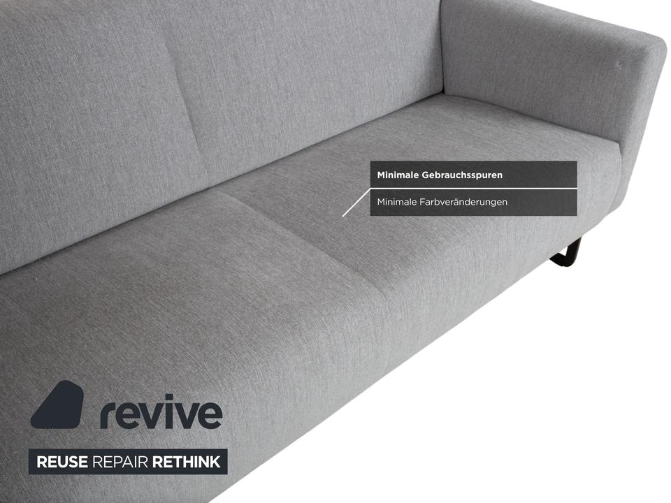 Rolf Benz 328 Stoff Dreisitzer Grau Sofa Couch – Bild 8