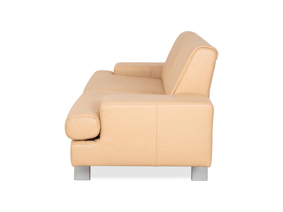 Rolf Benz AK 644 Zweisitzer Leder Sofa Creme Beige Couch – Bild 13