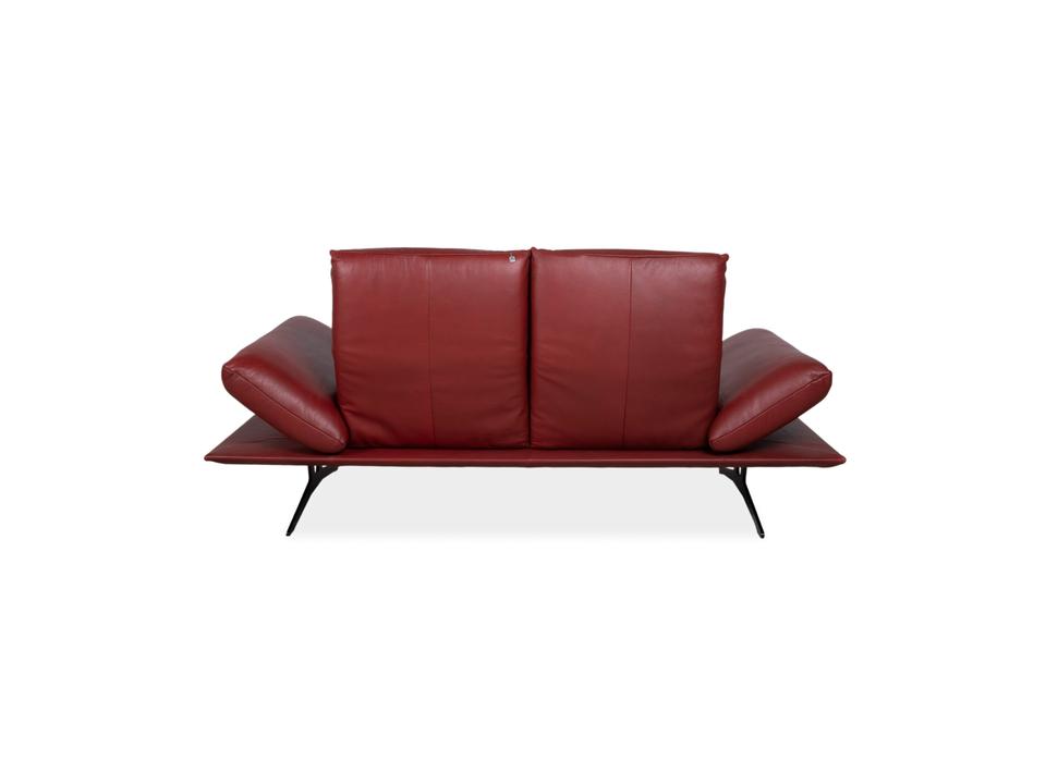 Koinor Francis Leder Zweisitzer Rot manuelle Funktion Sofa Couch – Bild 16