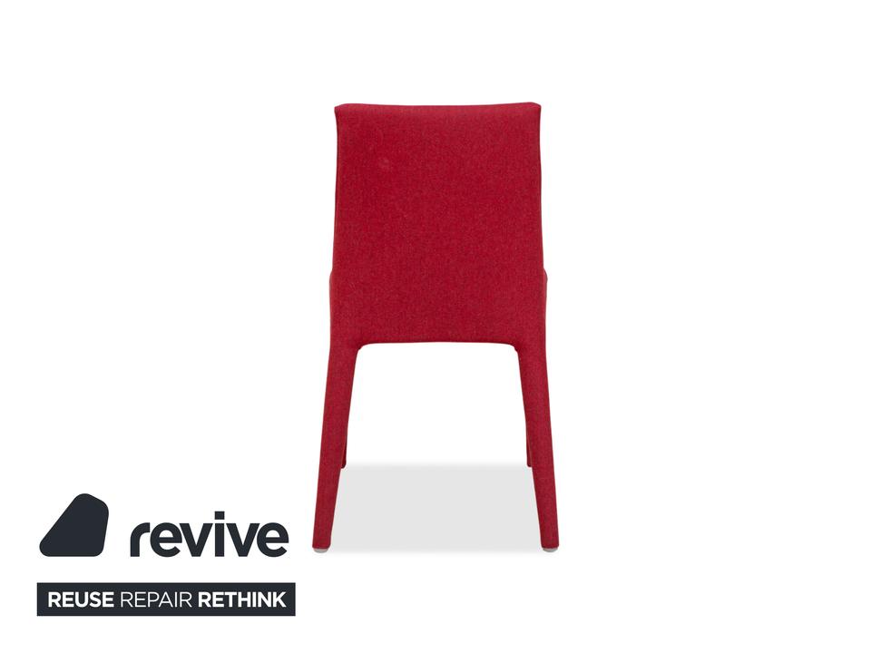 6er Garnitur B&B Italia Vol Au Vent Stoff Rot Weinrot Esszimmer – Bild 10