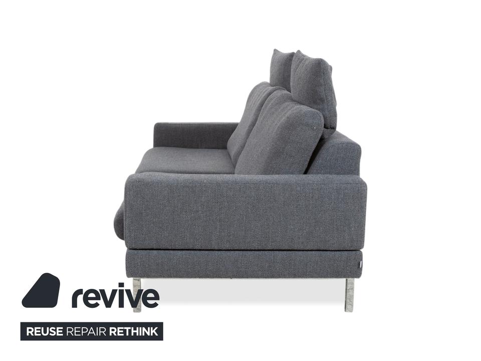 Jori Tigra Stoff Zweisitzer Grau manuelle Funktion Sofa Couch – Bild 17