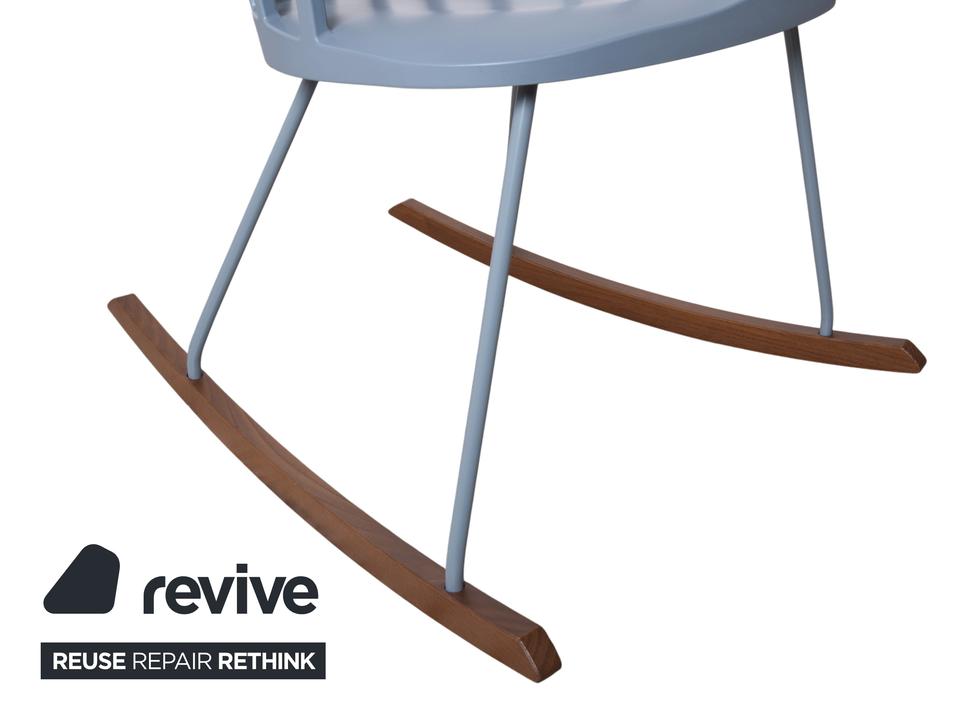 Kartell Comback Schaukelstuhl Holz Kunststoff Blau Patricia – Bild 9