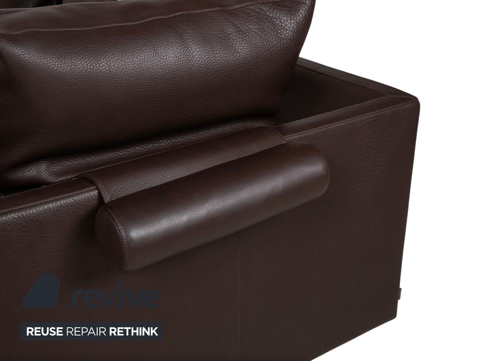 Walter Knoll Prime Time Leder Ecksofa Braun Recamiere Rechts – Bild 9