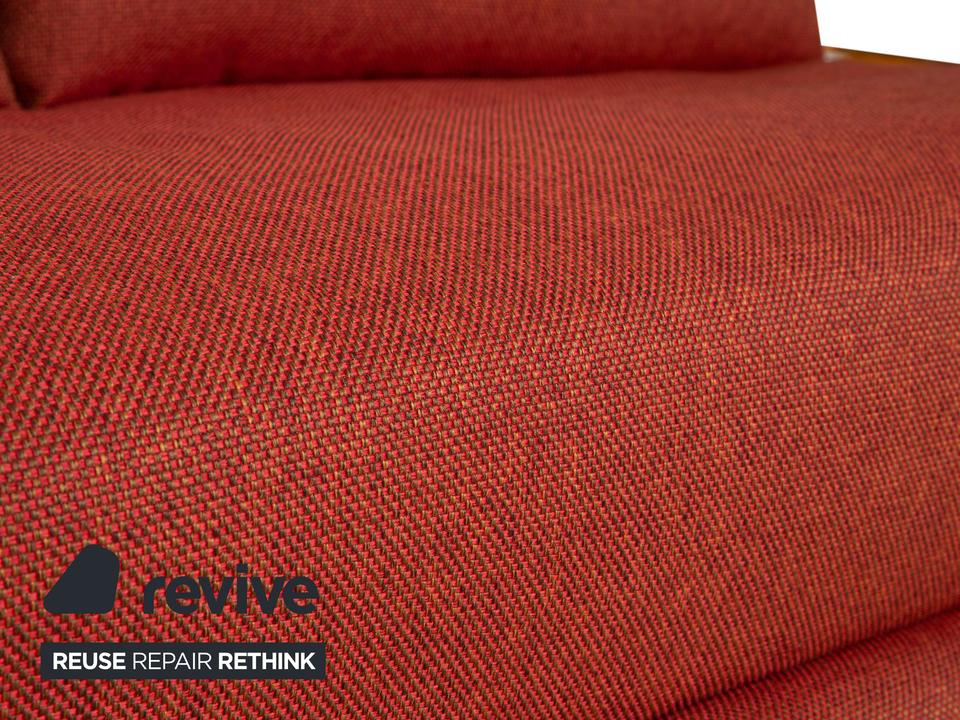 Ligne Roset Multy Stoff Dreisitzer Sofa Rot Rostbraun Neubezug – Bild 7