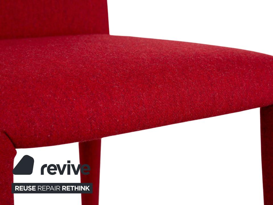 6er Garnitur B&B Italia Vol Au Vent Stoff Rot Weinrot Esszimmer – Bild 4