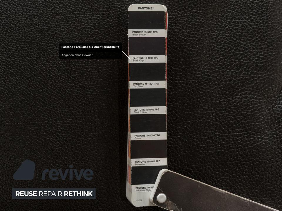 Erpo CL 100 Leder Dreisitzer Schwarz Sofa Couch – Bild 7