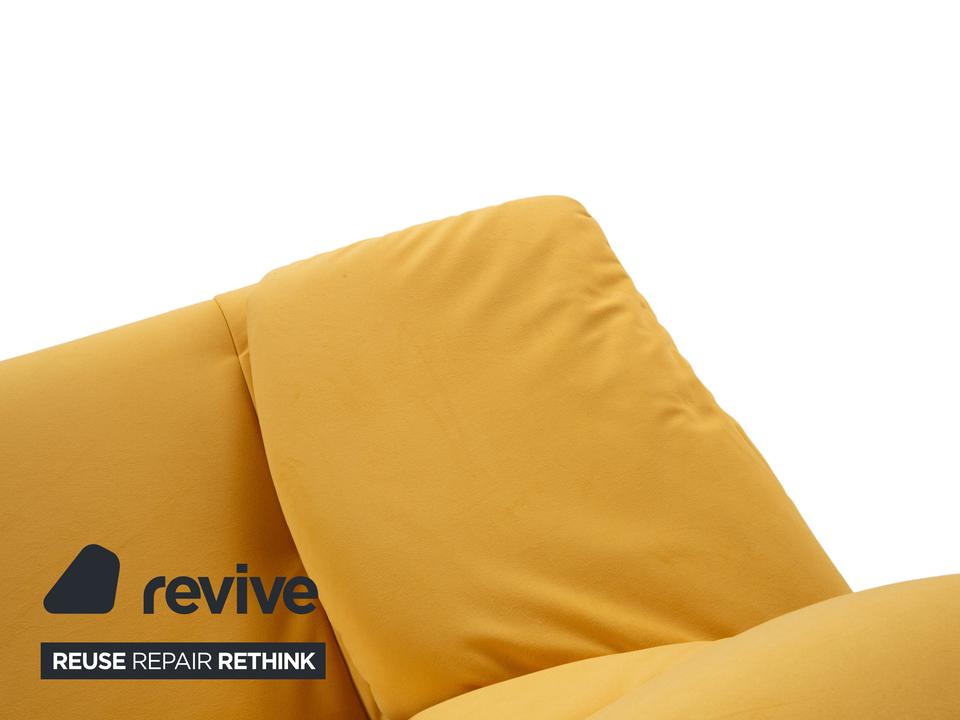 Rolf Benz BMP 418 Zweisitzer Stoff Gelb Couch Neubezug ✨ – Bild 5