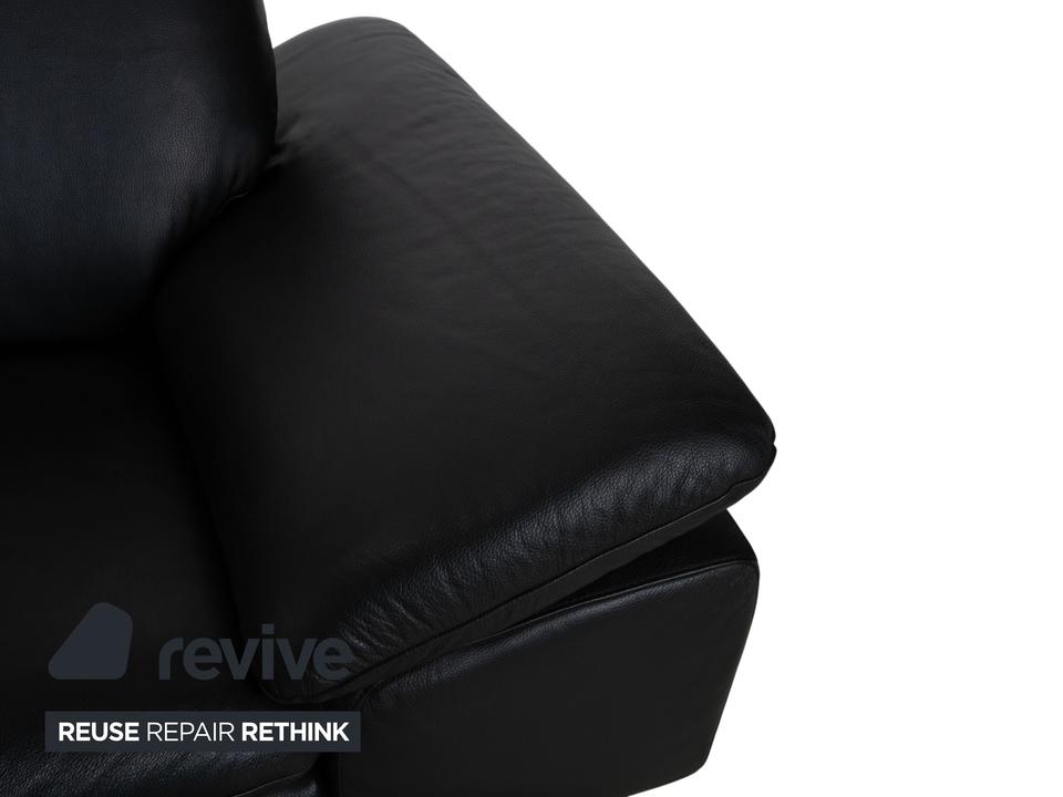 Willi Schillig Loop Leder Ecksofa Schwarz manuelle Funktion Sofa – Bild 9