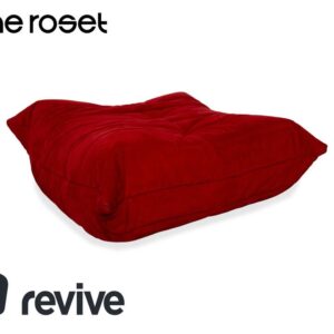 Ligne Roset Togo Hocker Alcantara Rot Korall Stoff