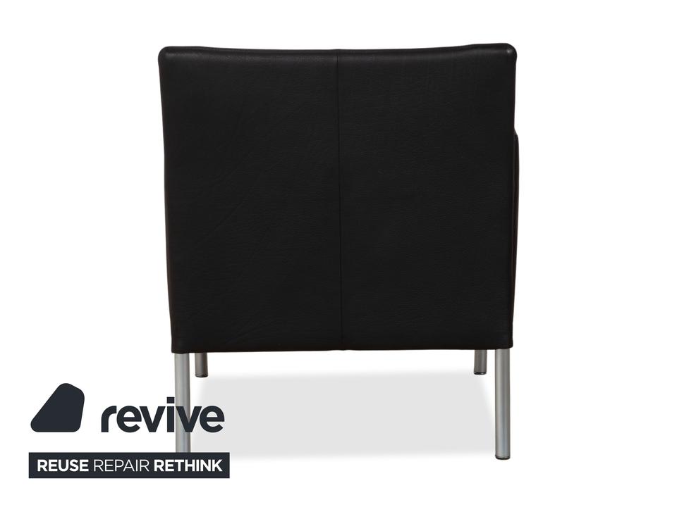 Walter Knoll Jason Leder Sessel Schwarz Nappa Leder Gestell – Bild 11