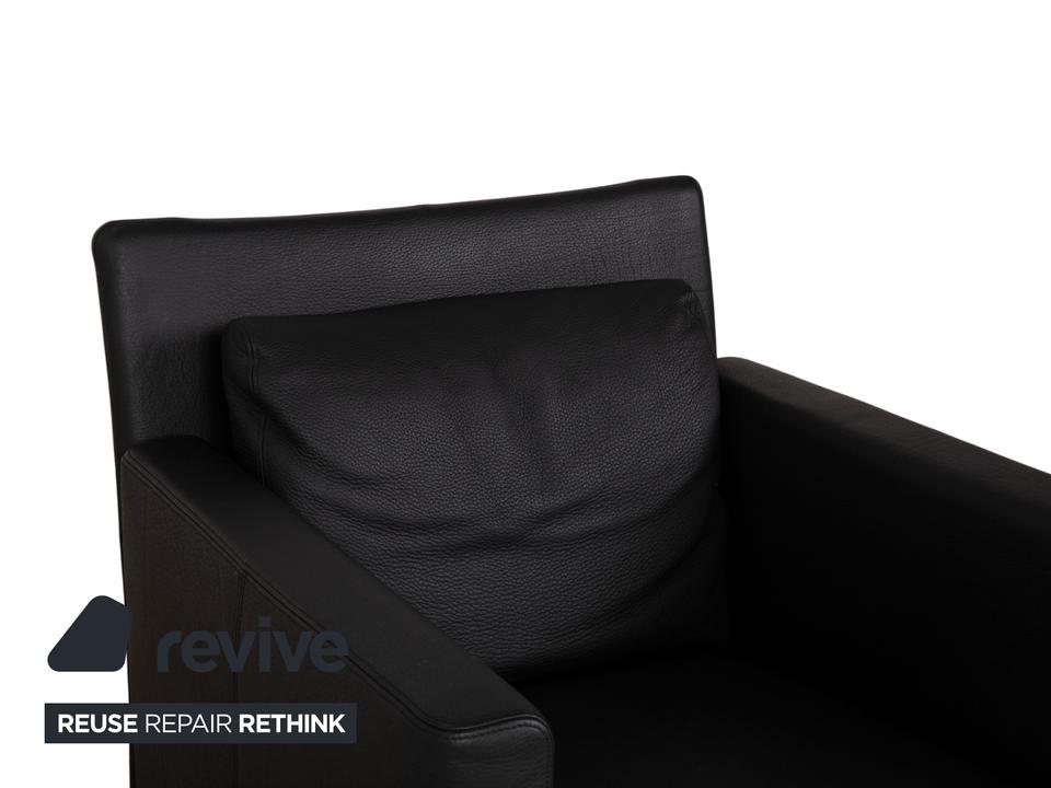Walter Knoll Jason Leder Sessel Schwarz Nappa Leder Gestell – Bild 6