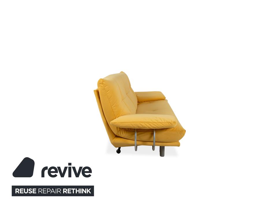 Rolf Benz BMP 418 Zweisitzer Stoff Gelb Couch Neubezug ✨ – Bild 9