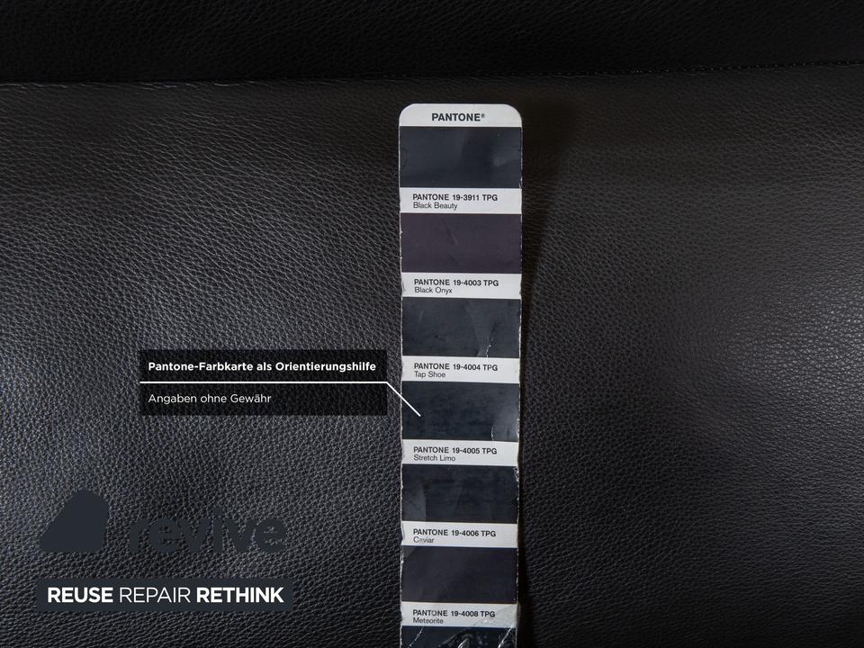 Koinor Marylin Leder Ecksofa Schwarz Holz manuelle Funktion Sofa – Bild 8