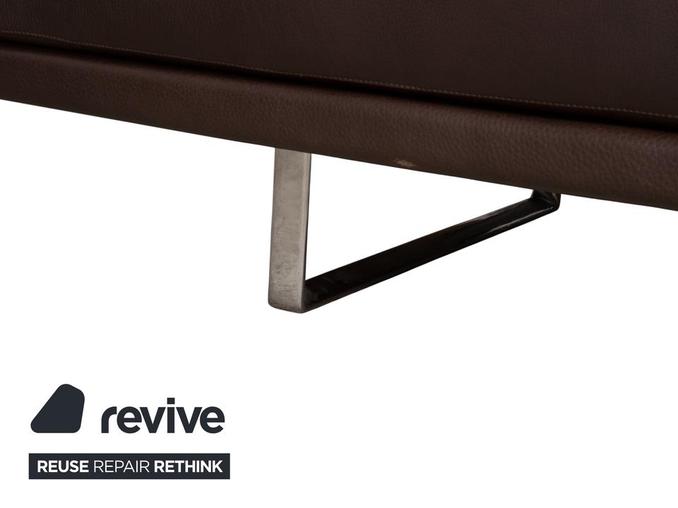 Walter Knoll Prime Time Leder Ecksofa Braun Recamiere Rechts – Bild 11