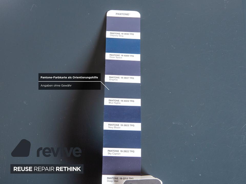 Interlübke Holz Sideboard Braun Blau Grau Navyblau Nachttisch – Bild 8