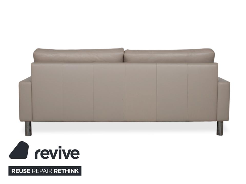 Erpo CL 500 Leder Dreisitzer Creme Beige Sofa Couch – Bild 10