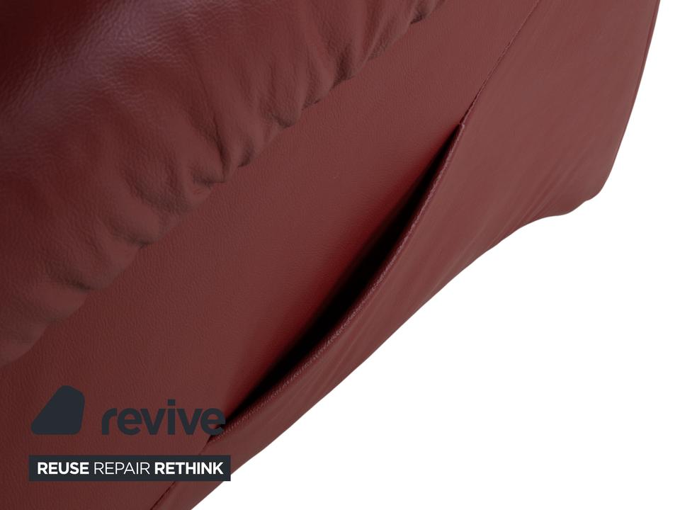 Himolla Leder Sessel Rot Kirschrot manuelle Funktion – Bild 10