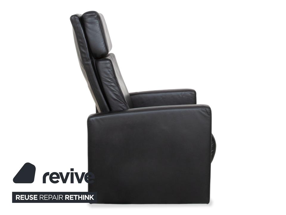 Rolf Benz EGO Leder Sessel Schwarz manuelle Funktion Hochlehner – Bild 15