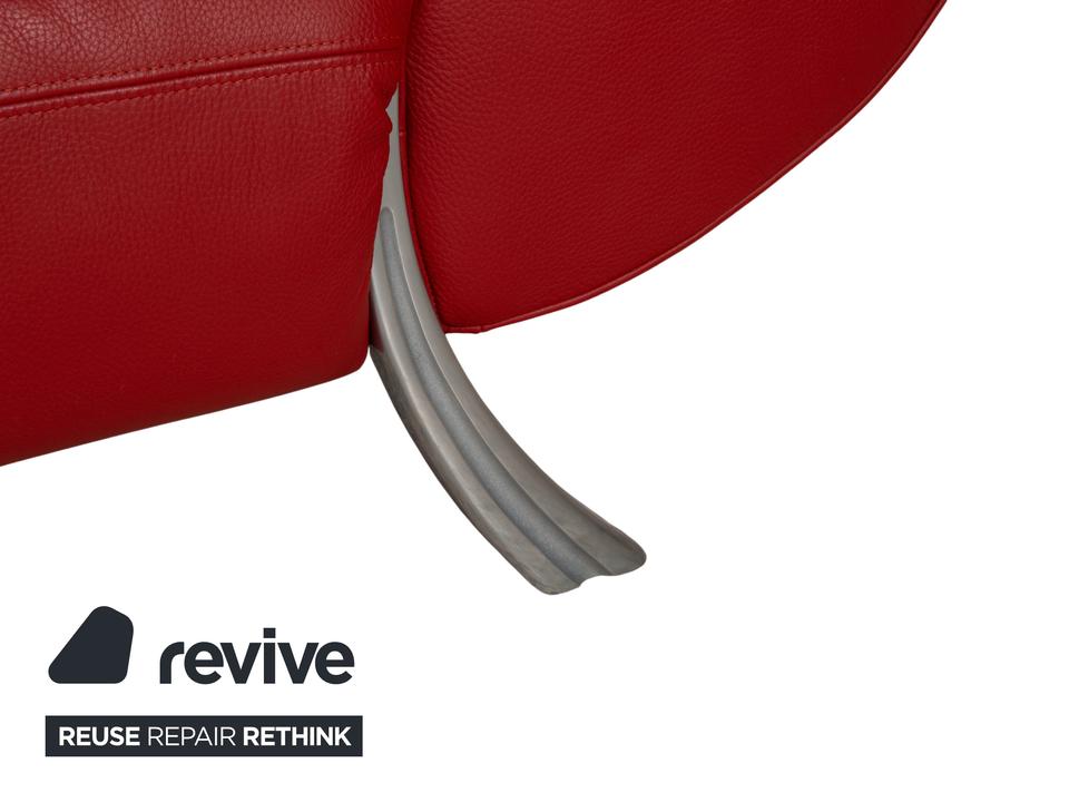 Rolf Benz 545 Leder Zweisitzer Rot Sofa Couch – Bild 6