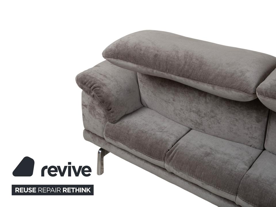 Joop 8153 Stoff Viersitzer Grau manuelle Funktion Sofa Couch – Bild 12