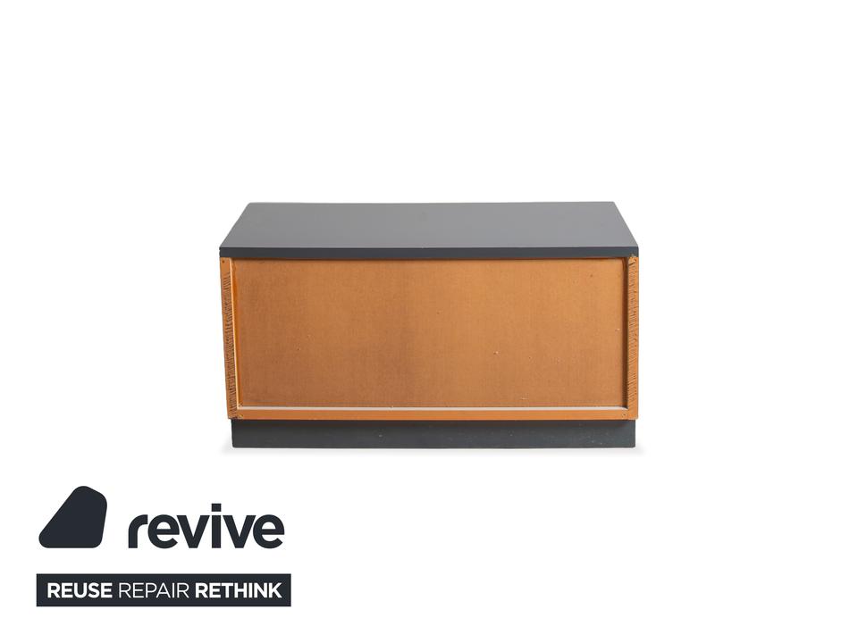 Interlübke Holz Sideboard Braun Blau Grau Navyblau Nachttisch – Bild 10