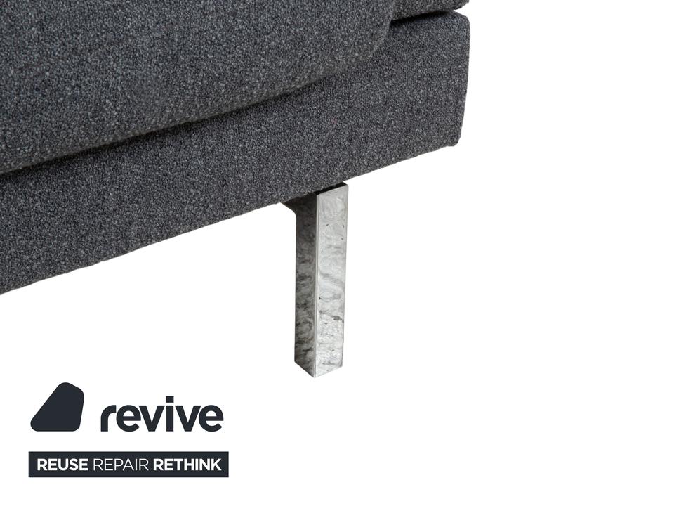 Jori Tigra Stoff Zweisitzer Grau manuelle Funktion Sofa Couch – Bild 11