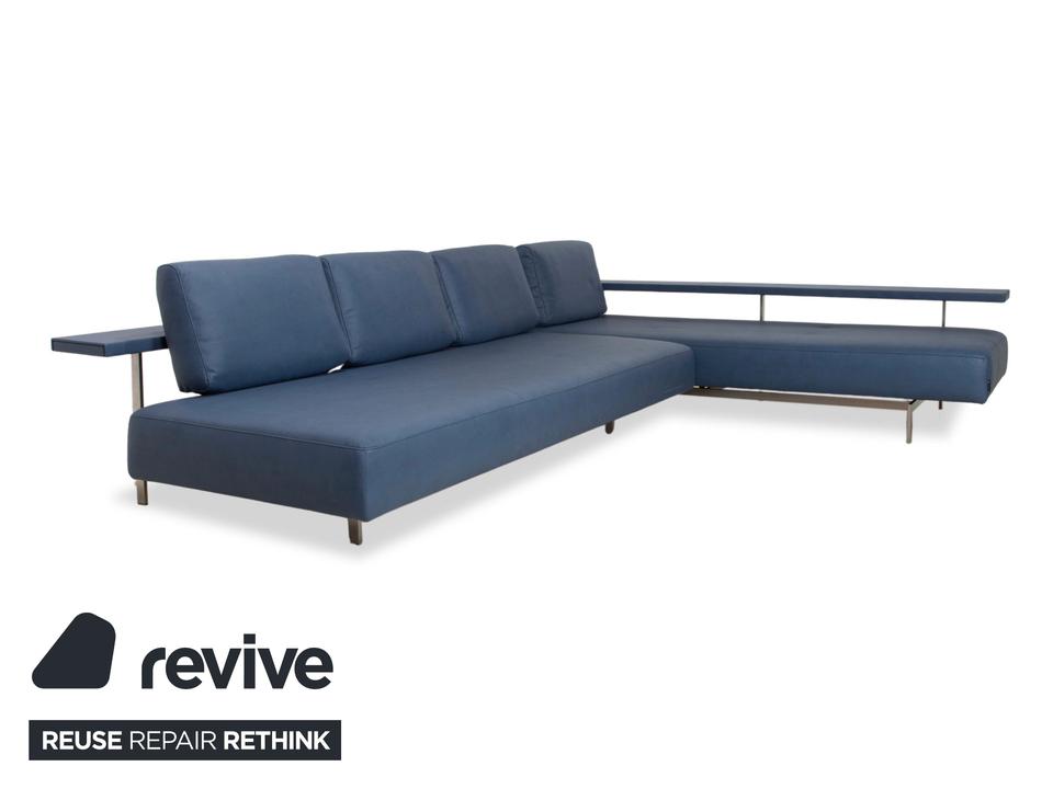 Rolf Benz Dono 6100 veganes Leder Ecksofa Blau Sofa Couch ✨ – Bild 4