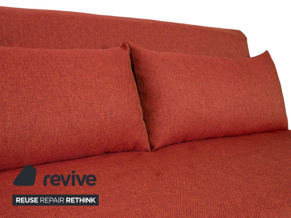 Ligne Roset Multy Stoff Dreisitzer Sofa Rot Rostbraun Neubezug – Bild 8
