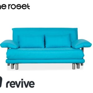 Ligne Roset Multy Dreisitzer Stoff Blau Türkis Neubezug ✨
