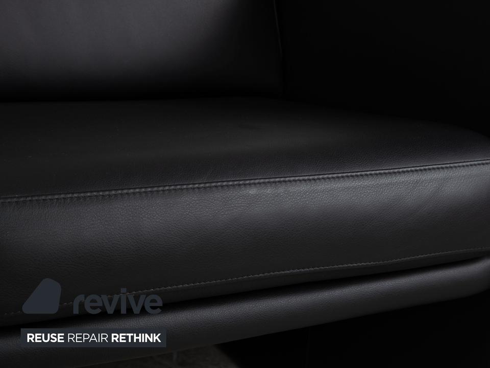Rolf Benz EGO Leder Sessel Schwarz – Bild 3