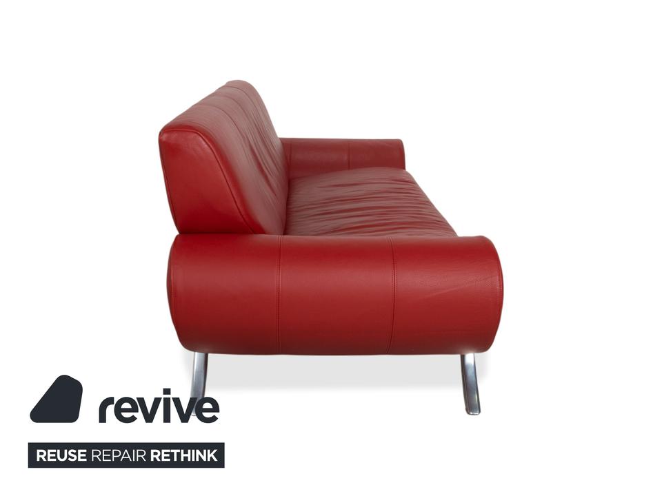Rolf Benz 545 Leder Zweisitzer Rot Sofa Couch – Bild 11