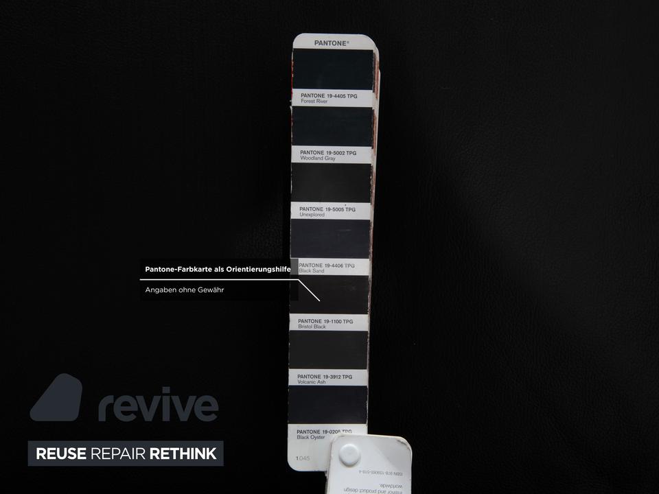 Koinor Rossini Leder Sessel Garnitur Schwarz manuelle Funktion – Bild 12