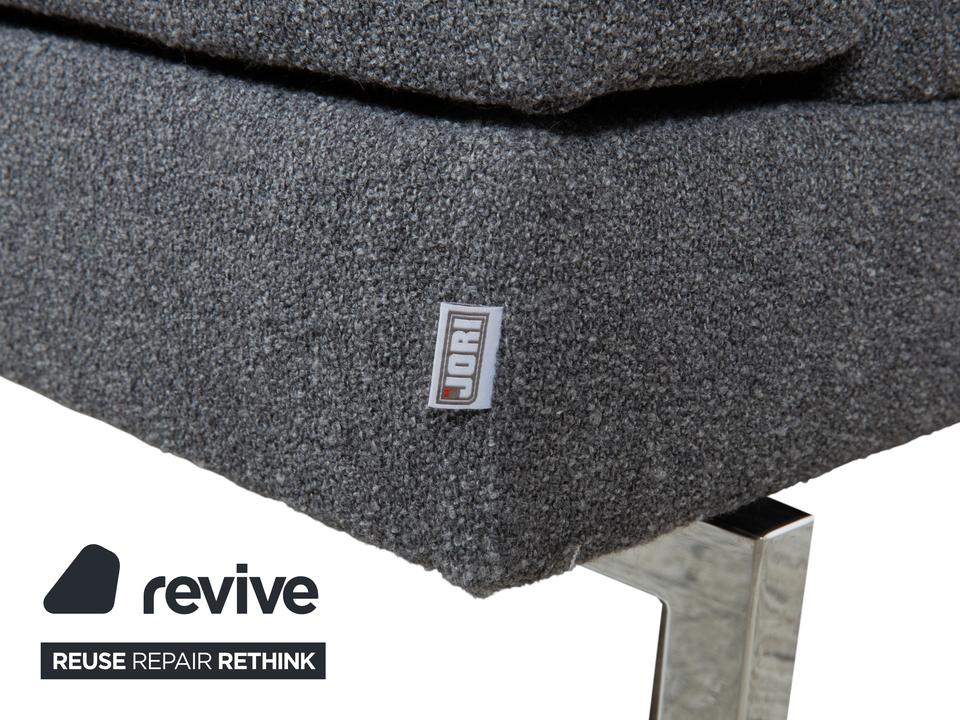 Jori Tigra Stoff Zweisitzer Grau manuelle Funktion Sofa Couch – Bild 14