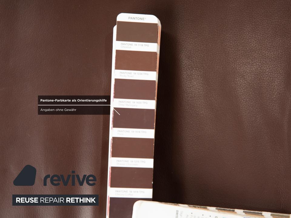 Willi Schillig Taboo Leder Dreisitzer Braun manuelle Funktion – Bild 11