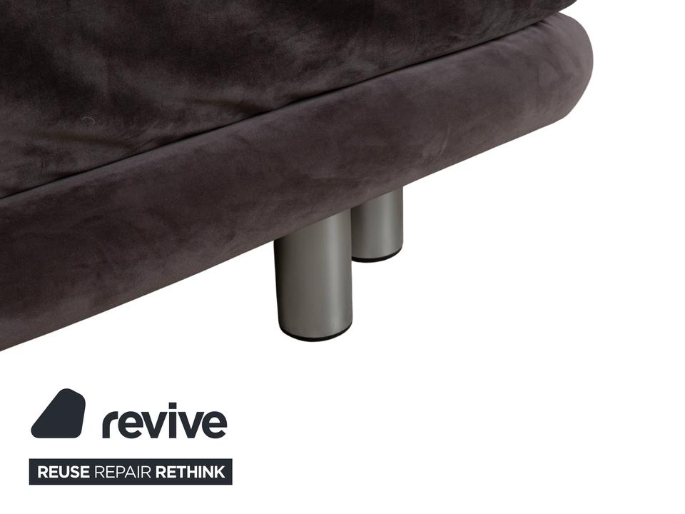 Ligne Roset Multy Zweisitzer inkl. Armlehnen Samt Stoff Grau ✨ – Bild 10