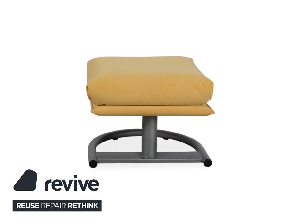 Rolf Benz BMP 418 Sessel Garnitur inkl. Hocker Stoff Gelb ✨ – Bild 17