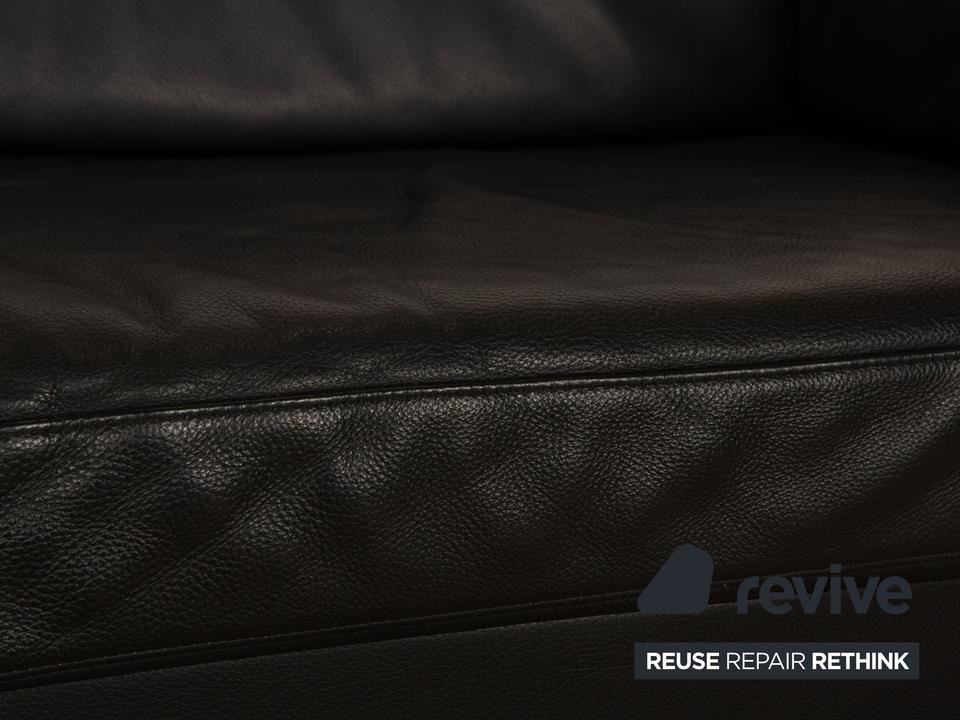 Rolf Benz 4000 Leder Zweisitzer Schwarz Sofa Couch ✨ – Bild 3