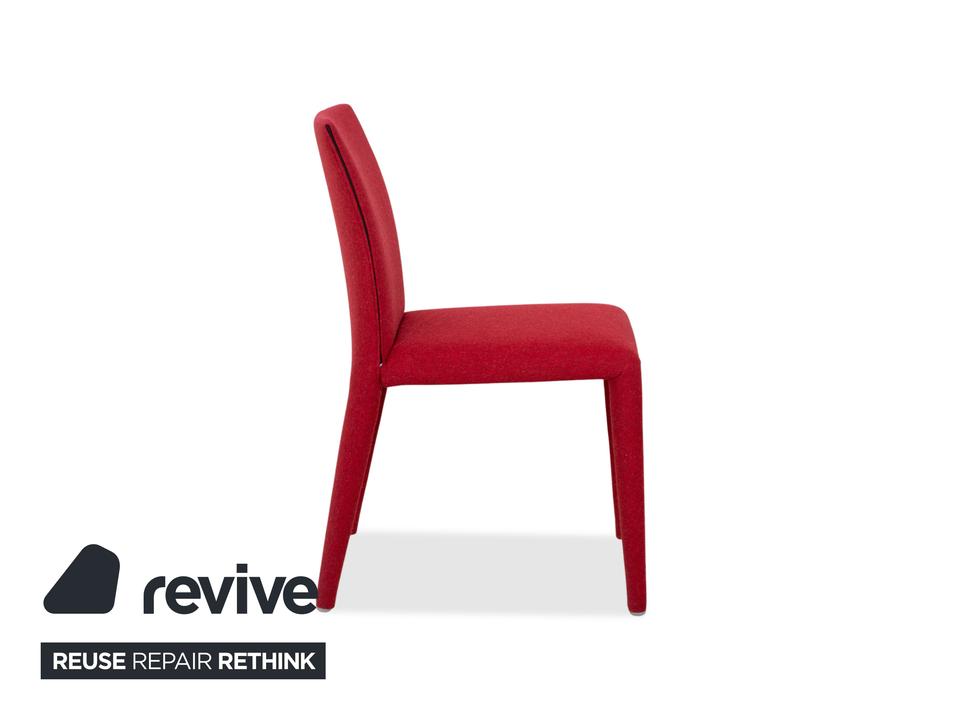 6er Garnitur B&B Italia Vol Au Vent Stoff Rot Weinrot Esszimmer – Bild 9