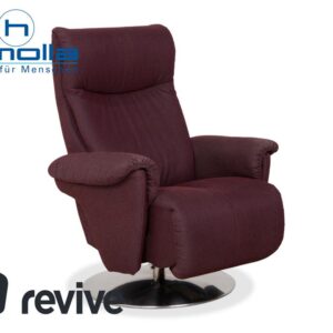Himolla Alan Sessel Stoff Palermo Aubergine mit manueller
